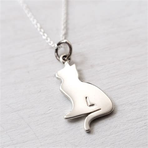 metal cat jewelry box|silver pendant for men cat.